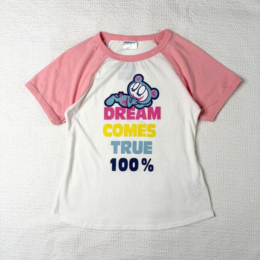 Angel Blue "dreams come true" raglan sleeve tee
